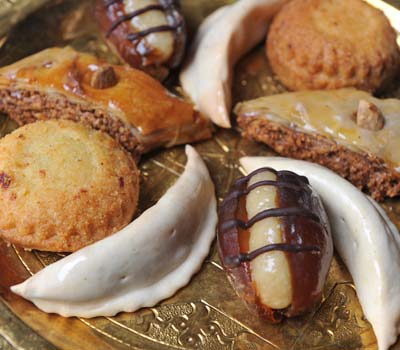 <div>Assortiment de pâtisseries marocaines </div>